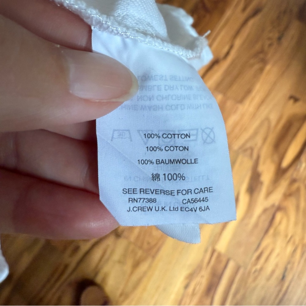 Madewell White Cotton Courier Shirt Sz M - Picture 11 of 11
